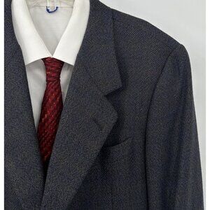 HICKEY FREEMAN NEIMAN MARCUS jacket blazer sport coat regent 100% wool 43L